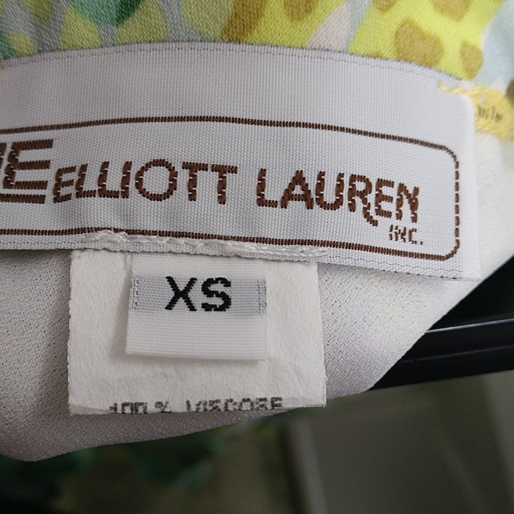 Vintage Skirt Elliot Lauren Flouncy Print Panel - Picture 3 of 8